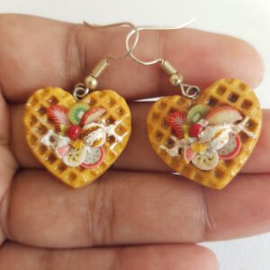 Heart Waffle Earrings